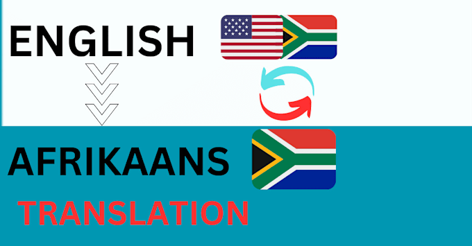 Gig Preview - Do professional translate afrikaans to english to afrikaans