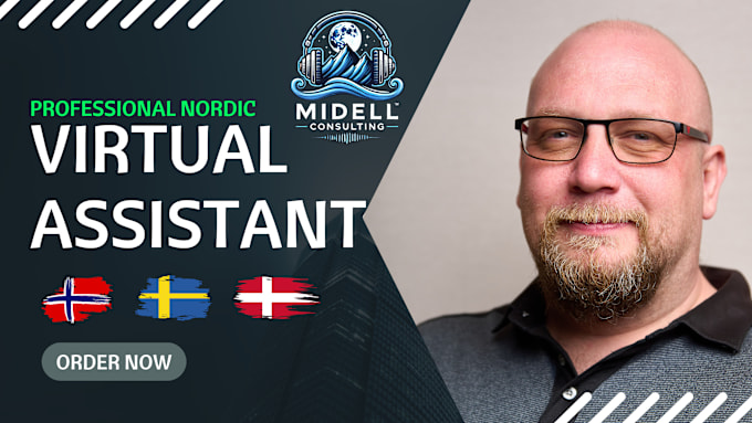 Gig Preview - Be your norwegian, swedish, danish, and english VA and customer support