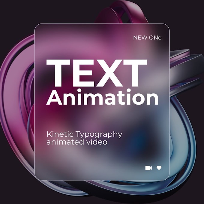 Gig Preview - Create awesome kinetic typography video in 24 hours