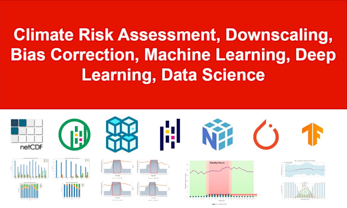 Bestseller - do climate data analysis and extract risks using python, cdo