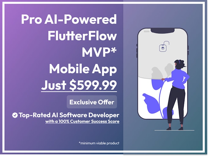 Gig Preview - Develop a fully built flutterflow app with custom UI