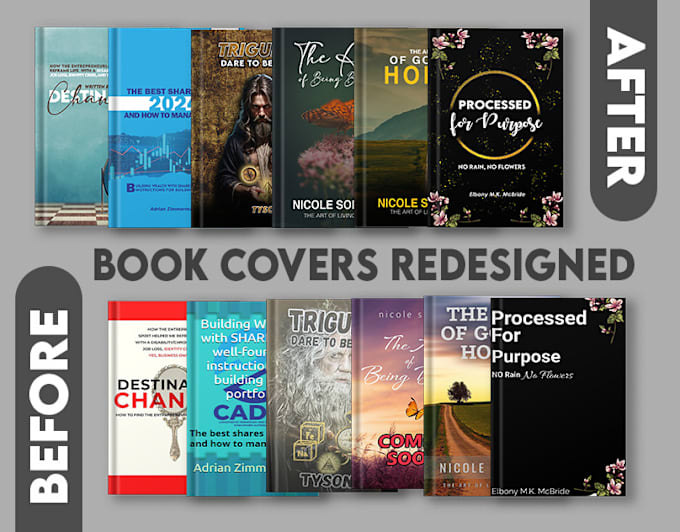 Gig Preview - Fix or redesign book cover for your ebook and paperback