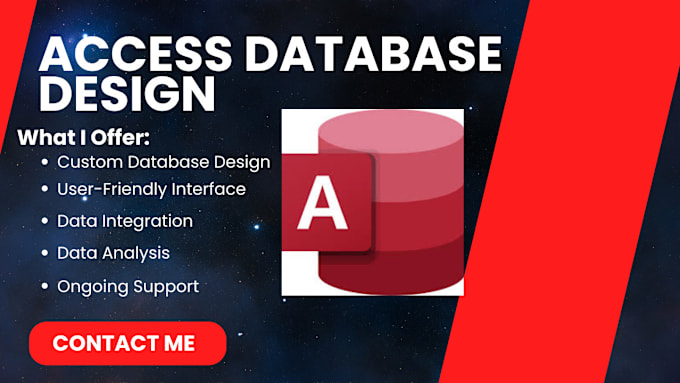 Bestseller - design and develop a ms access database for your needs