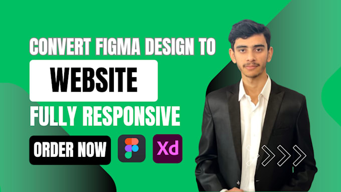 Gig Preview - Convert your figma design to website using reactjs