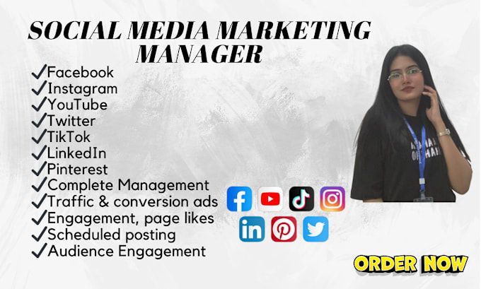 Gig Preview - Be your social media marketing manager