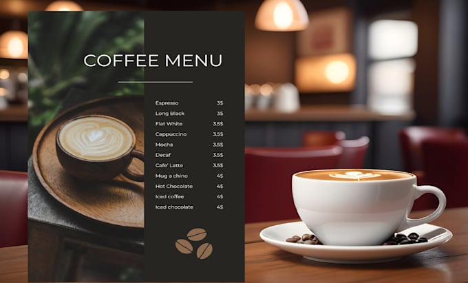 Gig Preview - Design restaurant menu bar café menu and food truck menu