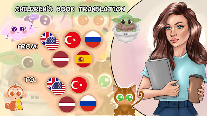 Gig Preview - Translate your children book into perfect russian, latvian, english or turkish