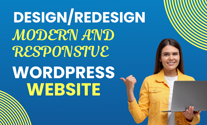 Gig Preview - Build wordpress website design redesign fix revamp wordpress website