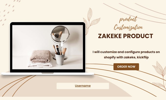 Gig Preview - Customize, configure products on shopify on zakeke, kickflip