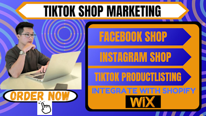 Gig Preview - Set up facebook shop, instagram shop, tiktok shop, marketing to make sales