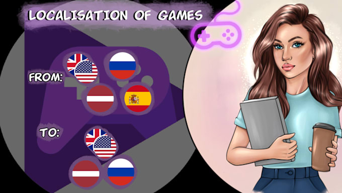 Gig Preview - Localize and translate your games and apps into latvian, russian