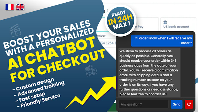 Gig Preview - Add a chatbot on your checkout to increase conversions