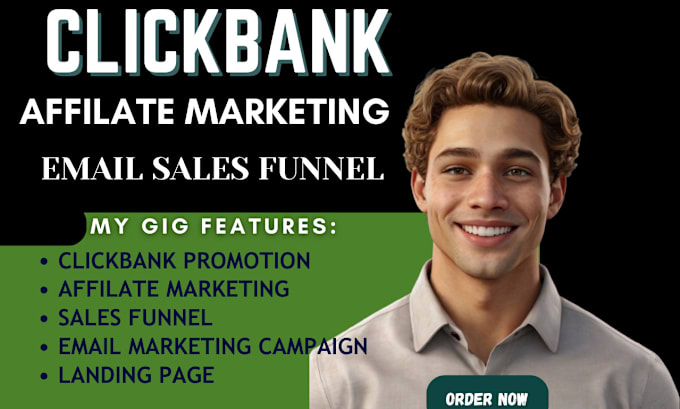 Gig Preview - Build clickbank affiliate marketing sales funnel or landing page