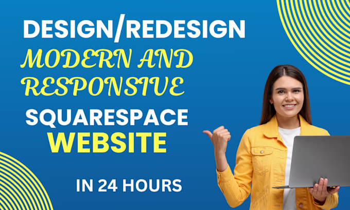 Gig Preview - Design classic and modern squarespace redesign squarespace website in 24 hours