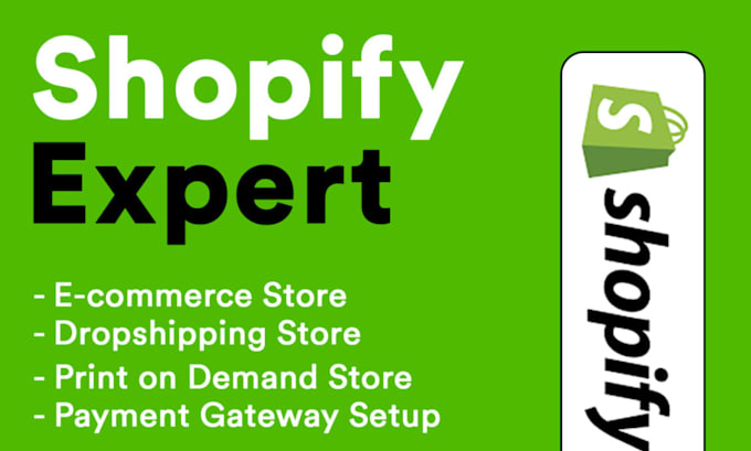 Gig Preview - Do dropshipping shopify website design, print on demand store, one product store