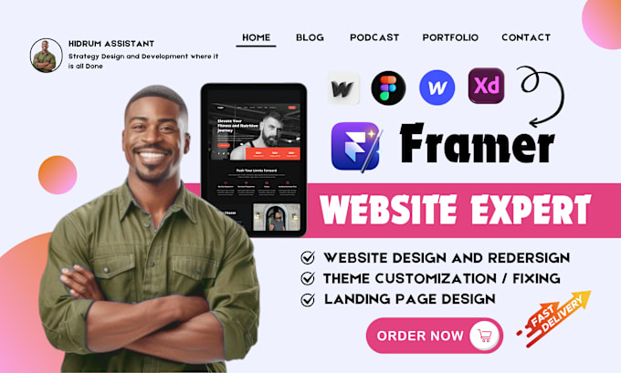 Bestseller - design framer theme customization framer landing page figma to framer website