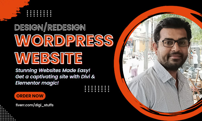 Gig Preview - Design, redesign, build, develop or revamp wordpress website