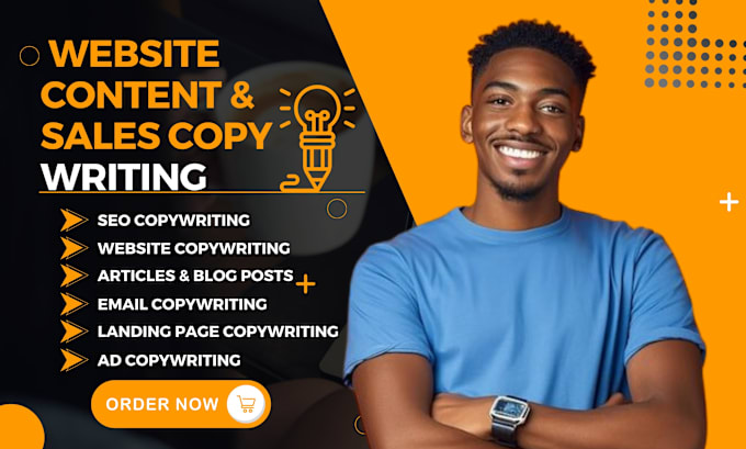 Gig Preview - Do website copywriting, email copywriting, sales copywriting, landing page copy