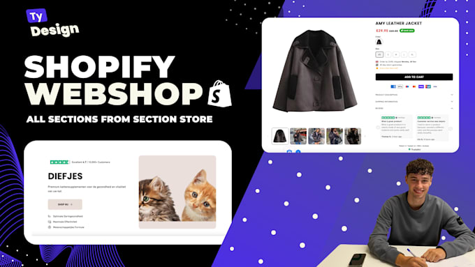 Gig Preview - Design your branded shopify and dropshipping store