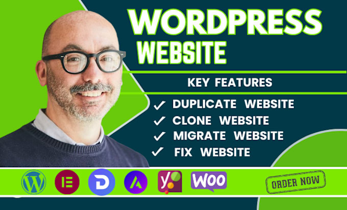 Gig Preview - Design, duplicate, clone, migrate, edit, fix  any wordpress website