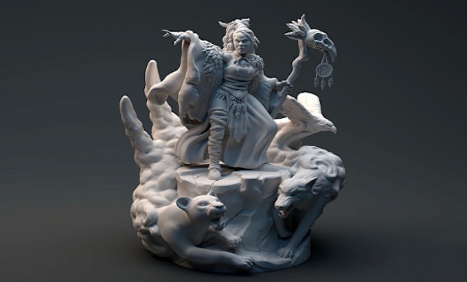 Gig Preview - Custom 3d character sculpting, miniature sculpting, 3d human sculpting 3d print