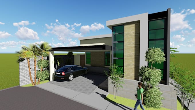 Gig Preview - Professional architectural design services detailed plans and high quality 3d