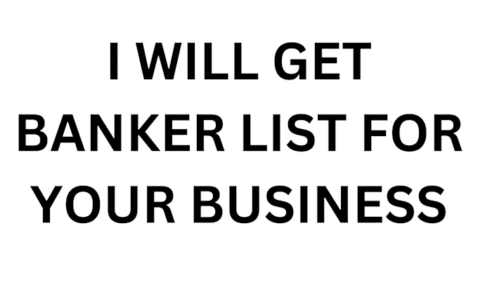 Gig Preview - Generate banker list for your website