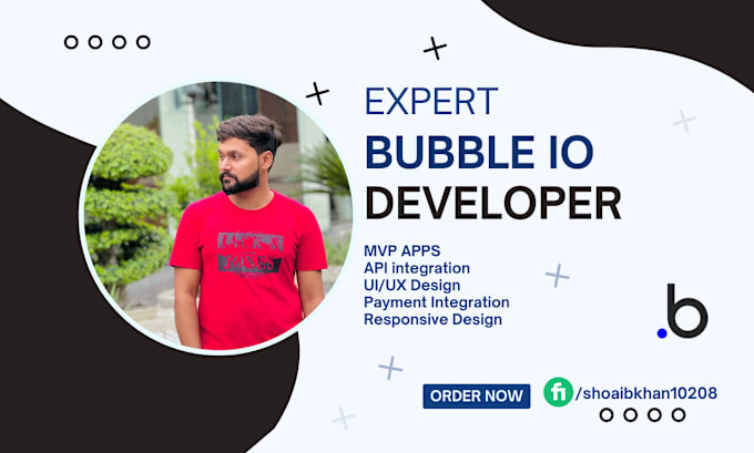 Gig Preview - Build your website or app in bubble io