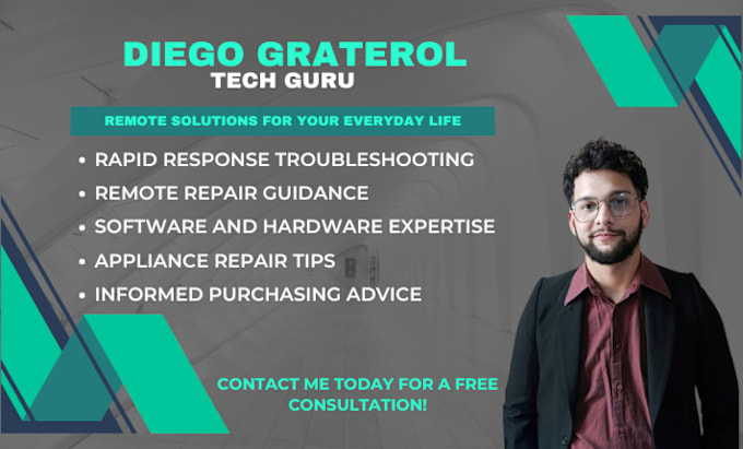 Gig Preview - Be your tech guru, remote solutions for your everyday life