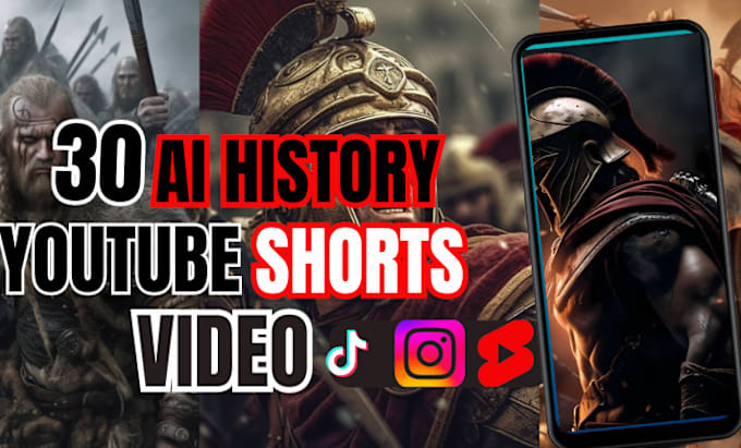 Gig Preview - Create engaging ai history videos for youtube shorts, instagram, tiktok