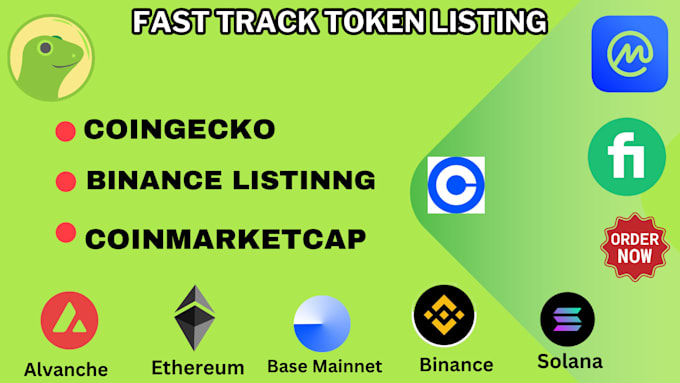 Gig Preview - List your coin or token on coinmarketcap and coingecko