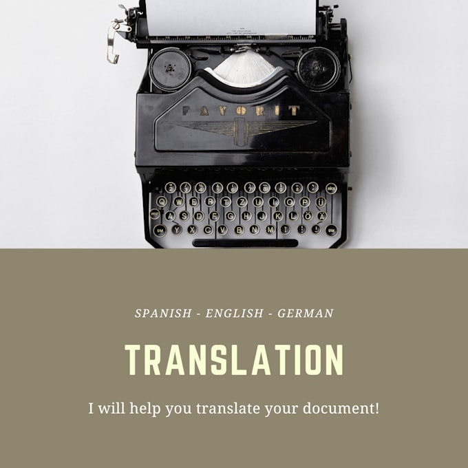 Gig Preview - Help you translate your document