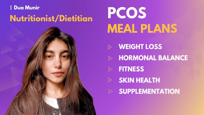 Gig Preview - Be your nutritionist and make a diet plan for pcos weight loss