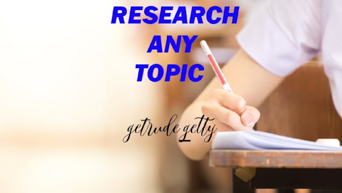 Bestseller - help with any research task