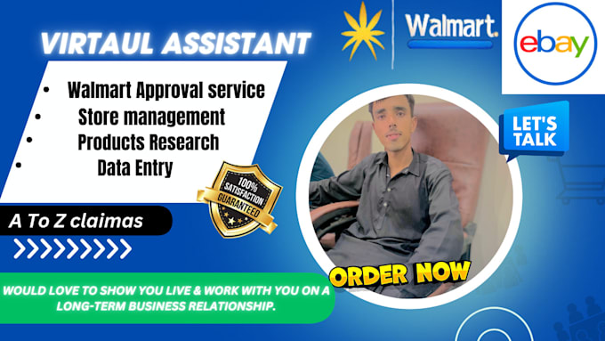 Gig Preview - Be your walmart two step drop shipping virtual assistant