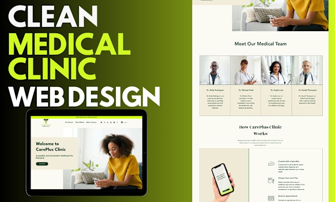 Gig Preview - Design medical, healthcare, clinic, doctor, dental website on wix, wordpress