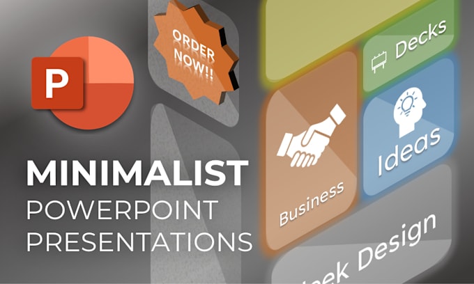 Bestseller - make minimalistic presentations in powerpoint for you