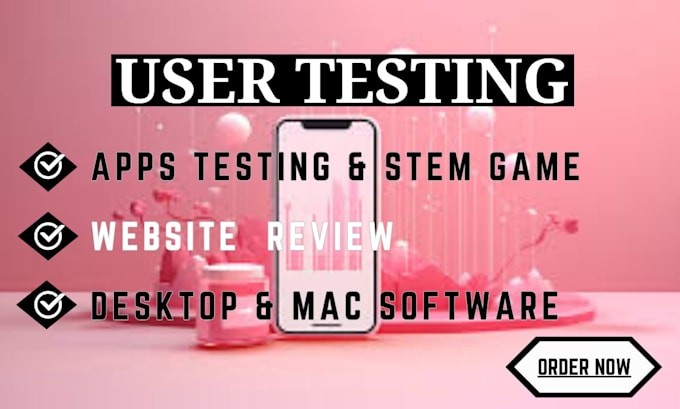 Gig Preview - Do user testing for your ios andriod app or website app game review