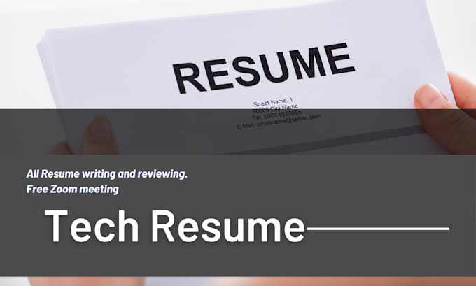 Gig Preview - Write and edit your tech resume as a nasdaq engineer