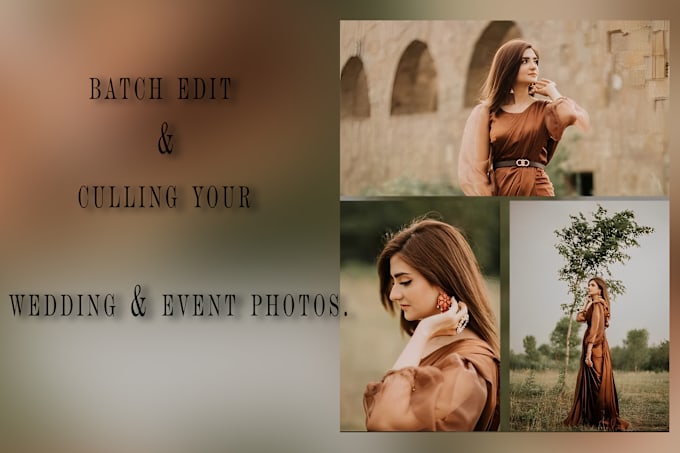 Gig Preview - Batch edit your wedding and event photos