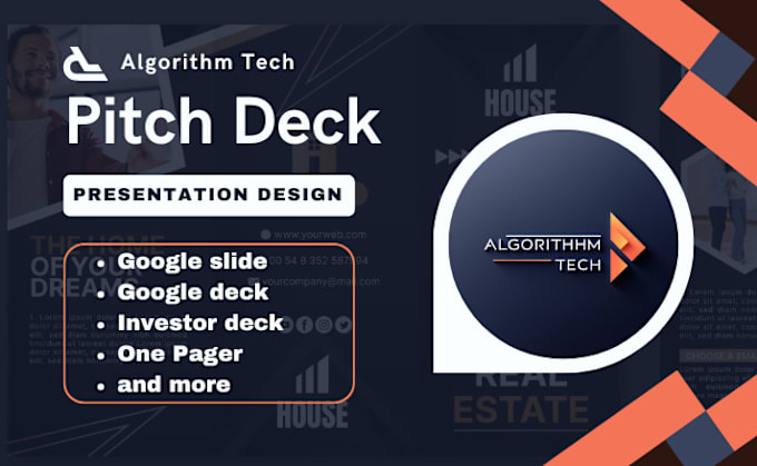 Bestseller - pitch deck presentation design powerpoint google slides canva investor deck