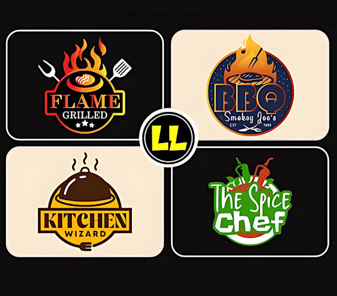 Gig Preview - Do creative restaurant catering or food brand logo design