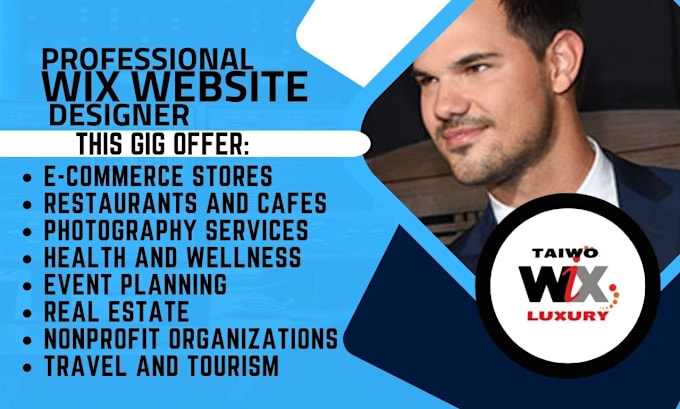 Gig Preview - Wix website redesign wix website design wix online store wix ecommerce website