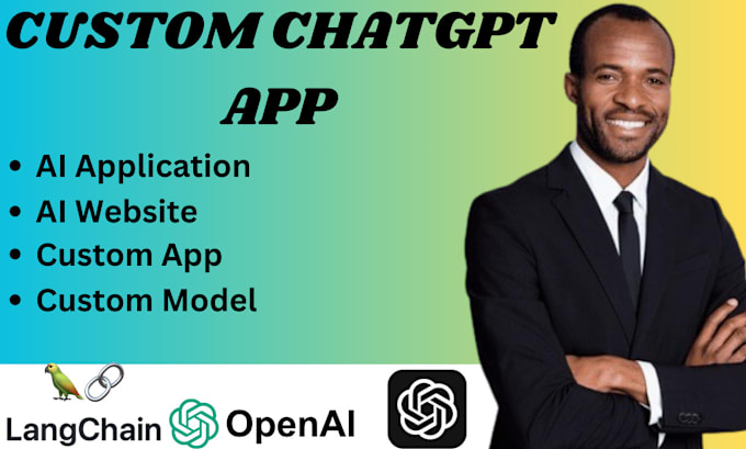 Gig Preview - Build custom chat gpt mobile app trained ai chat bots using langchain and openai