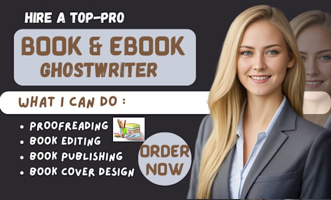 Gig Preview - Be your ebook writer ebook ghostwriter book editing romance book writer PPT