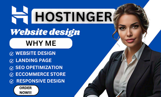 Gig Preview - Wordpress design hostinger website design, website design