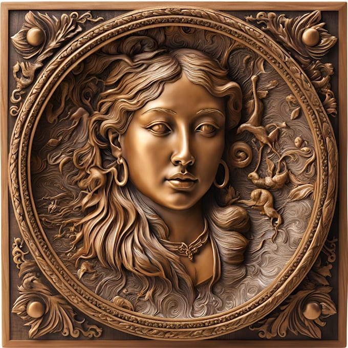 Gig Preview - 2d to 3d image tracing 3d laser engraving 3d bas relief dxf svg stl 3d