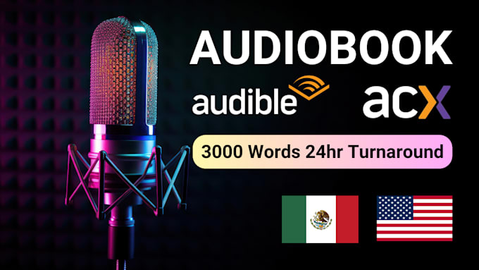 Gig Preview - Translate and record your audiobook in spanish