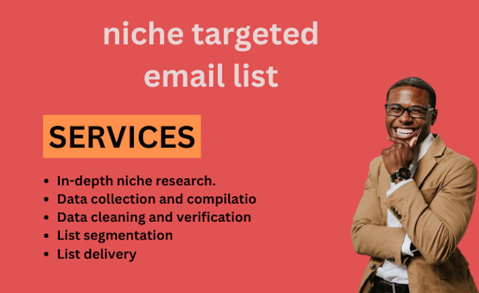 Gig Preview - Provide niches target and verified mail list for email marketini will provide