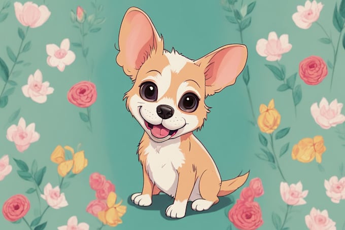 Gig Preview - Draw your pet portrait into cute disney style